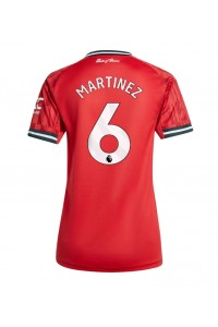 Manchester United Lisandro Martinez #6 Voetbaltruitje Thuis tenue Dames 2025-26 Korte Mouw